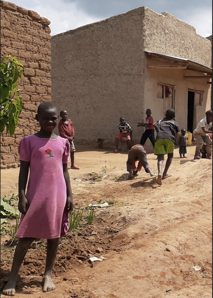 Children at Nikivale Refugee Settlement in southwest Uganda.